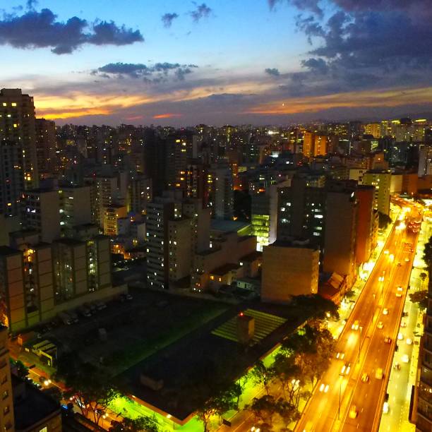istock Aerial view of sunset 1085477178
