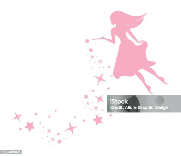 Pixie Fairy With Sparkles Stock Illustration - Download Image Now - Fairy, Dust, Magic Wand