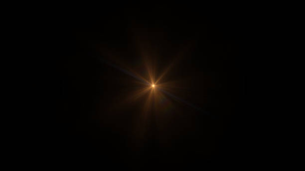 istock Solar Lens flare light special effect on Black background 1085511390