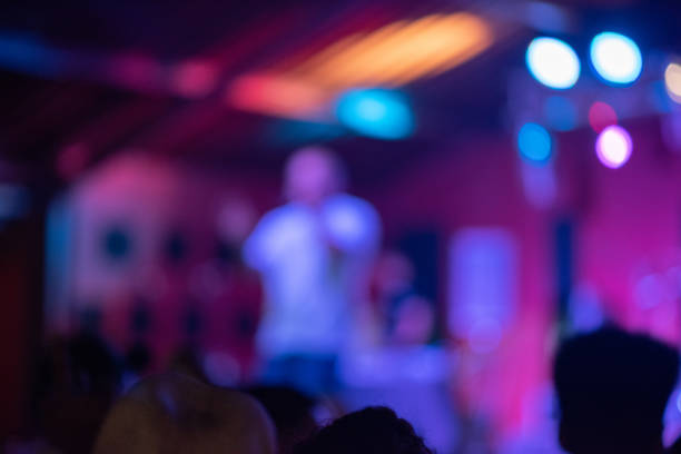 istock Blurred image of artist on stage 1085512900
