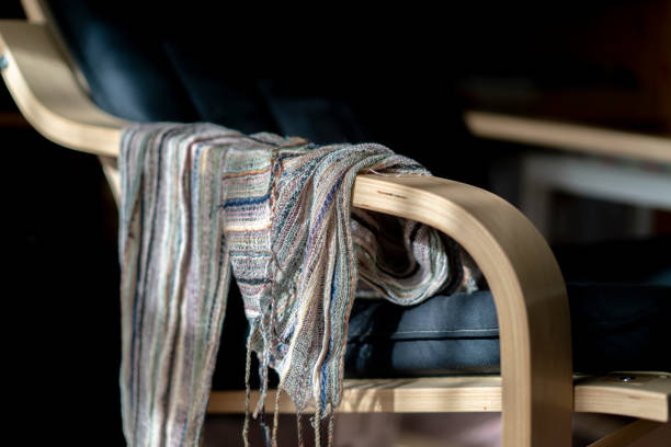 istock silk scarf on arm chair 1085542448
