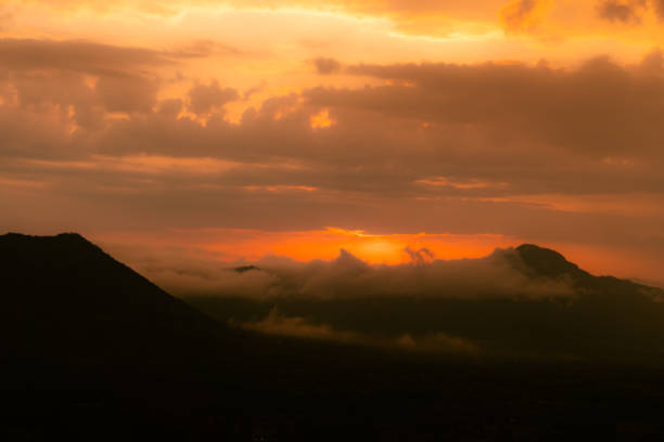 istock Beautiful sunrise with cloud and mountain view in morning. 1085555080