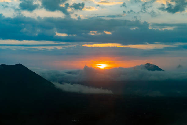 istock Beautiful sunrise with cloud and mountain view in morning. 1085555148