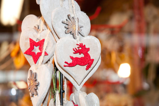 istock Traditional Christmas decorations on Christmas market 1085556148