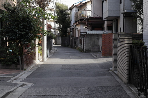 Scenery of residential area in Japan