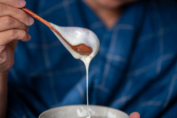 istock eating homemade Yogurt 1085557650