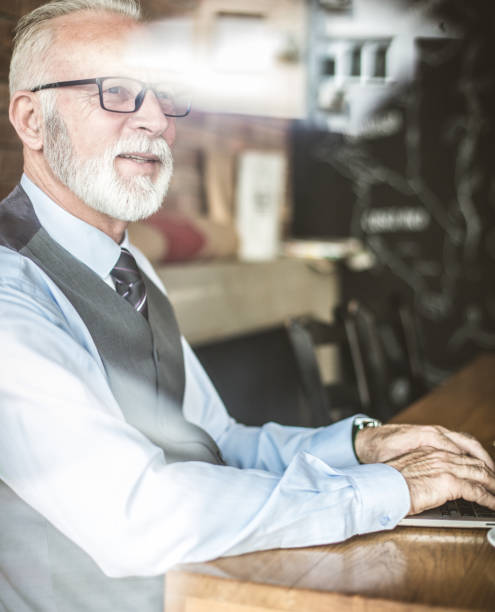 istock Happiness and satisfied. Senior businessman. 1085568088