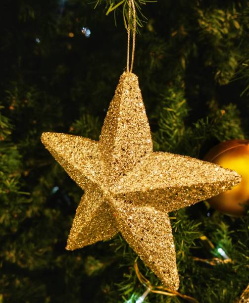 istock chrismas background with decoration star 1085586860