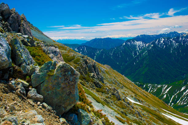 istock Tateyama mountains in Toyama, Japan 1085587042