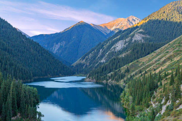 istock View over the Kolsai Lake in Kazakhstan 1085592776