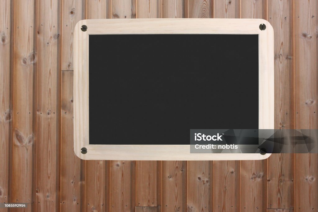 Info Panel Backdrop Slate Information Panel Text Space Wood Paneling Background Stock Photo ...