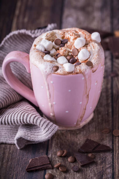 istock Hot chocolate with marshmallows and whipped cream 1085618114