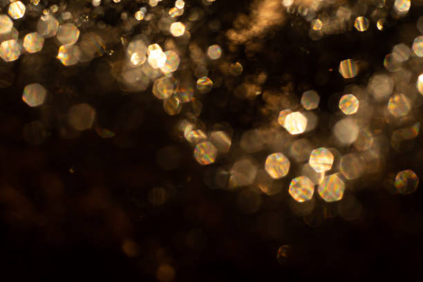 istock Bokeh & Blurred light in black background, Close up & Macro shot, Selective focus 1085624680