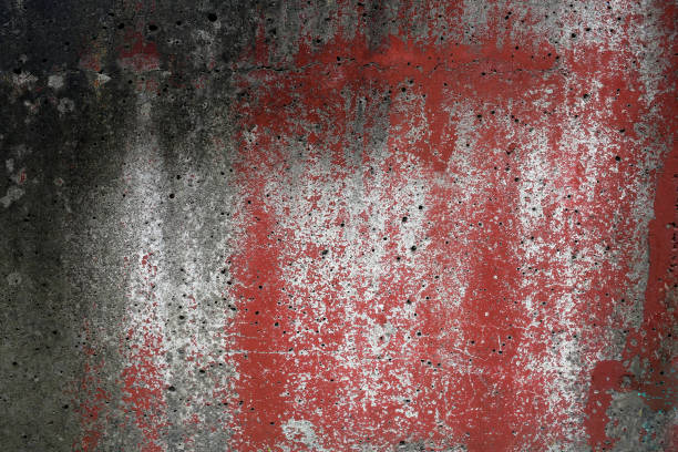 istock rough texture of a old gray wall with red paint 1085627390