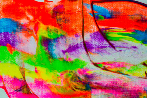 istock Abstract art colourful background. Hand-painted background.  - Image 1085627658
