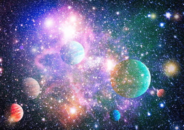 istock Colorful deep space. Universe concept background. Elements of this image furnished by NASA 1085632168