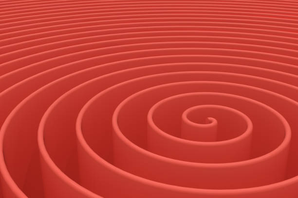 istock 3D Pink Helix Spiral Abstract Background, Living Coral 1085638218