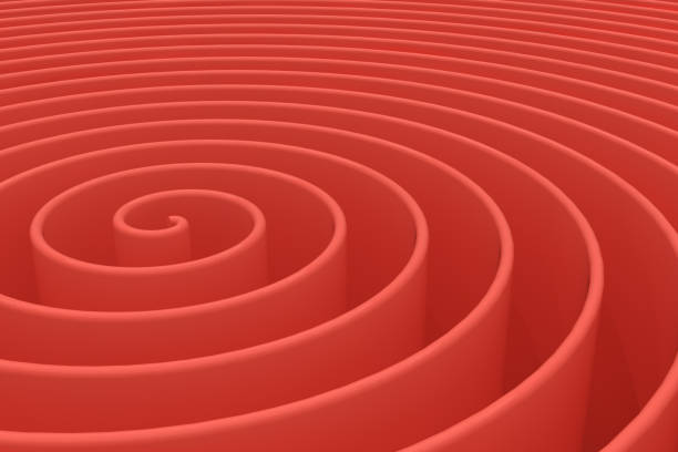 istock 3D Pink Helix Spiral Abstract Background, Living Coral 1085638464
