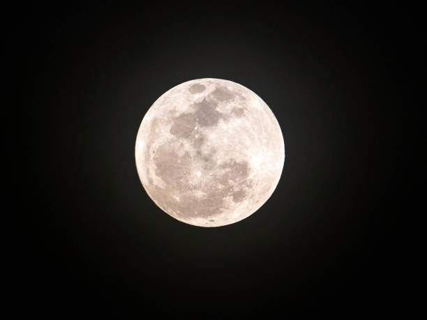 istock Full moon on the night of the dark sky 1085638486