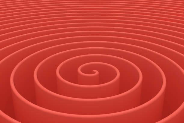 istock 3D Pink Helix Spiral Abstract Background, Living Coral 1085638672