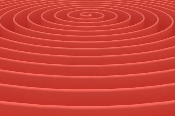 istock 3D Pink Helix Spiral Abstract Background, Living Coral 1085640058