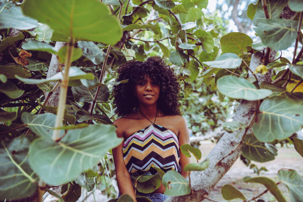 istock Natural girl in nature 1085645182