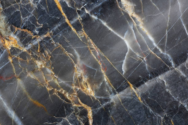 istock Gold,yellow and white patterned of dark gray marble pattern (Gold Russia) for texture background and design product. 1085655122