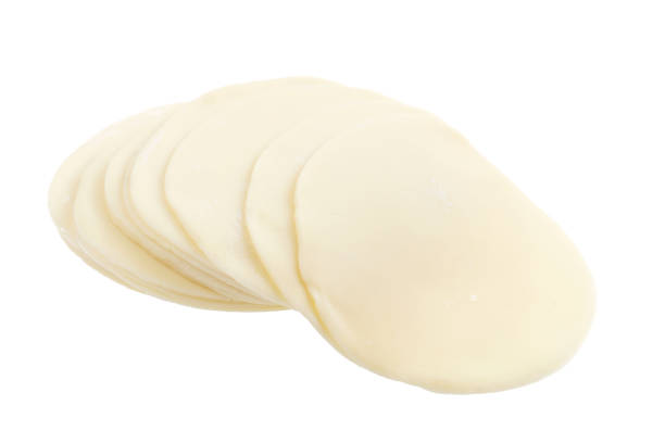 istock Pile of dumpling wrappers isolated on white 1085663534