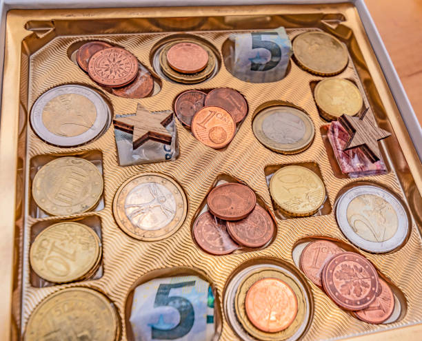 istock A great idea how to pack money as a gift in a candy box. 1085675762