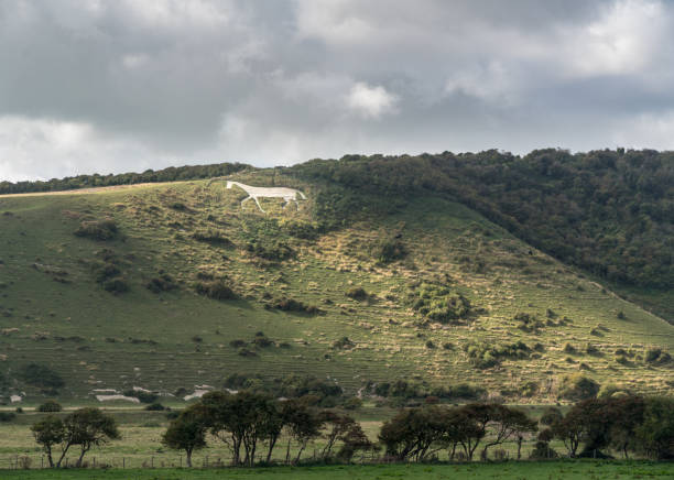 istock Litlington White Horse in Cuckmere Valley near Eastbourne 1085697708