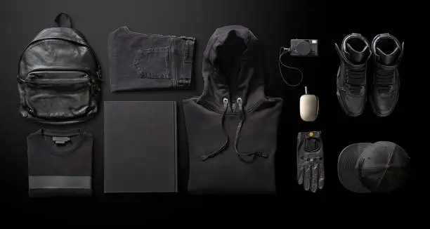 Photo of Men’s clothing with personal accesorries
