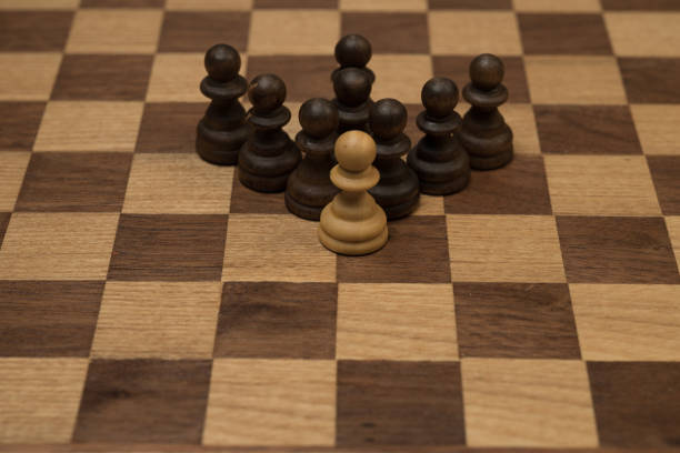 istock Chess game wooden figures concept Board games 1085699762