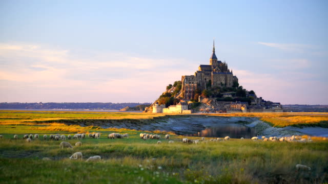 Mont Saint-Michel castle in Normandy