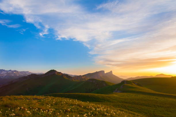 istock Mountain summer. Sunset. Rocky landscape 1085703092