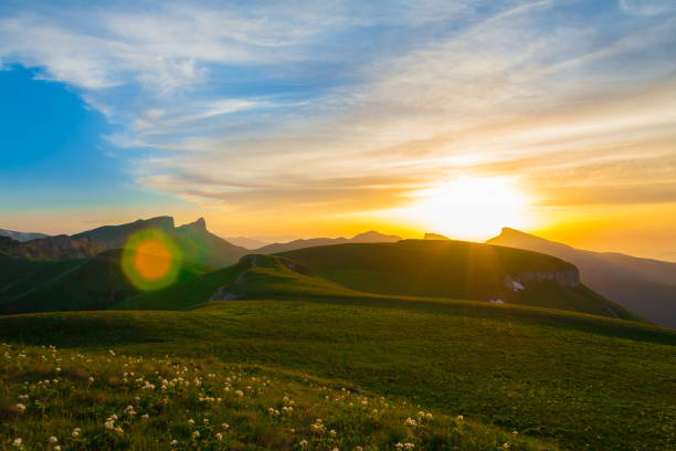 istock Mountain summer. Sunset. Rocky landscape 1085703142