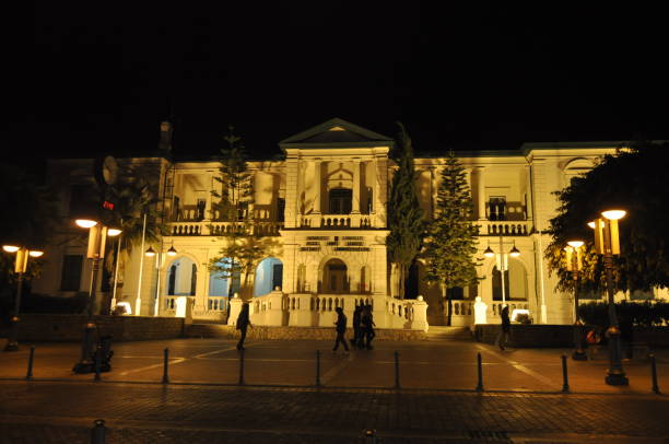 istock The District Administration Offices Night Limassol in Cyprus 1085710234