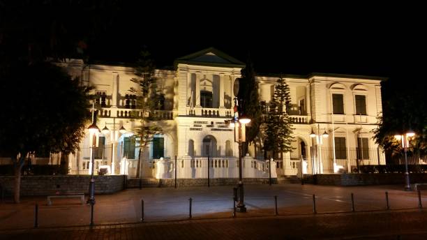 istock The District Administration Offices Night Limassol in Cyprus 1085710282