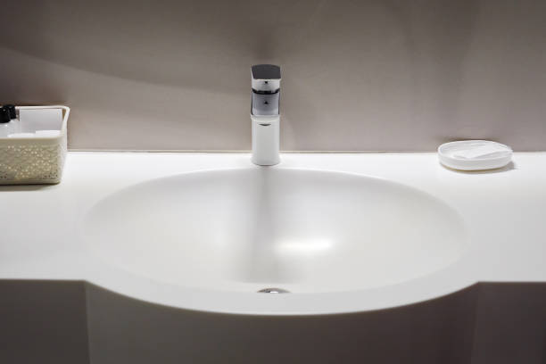 istock White sink and towell in SPA salon 1085713298