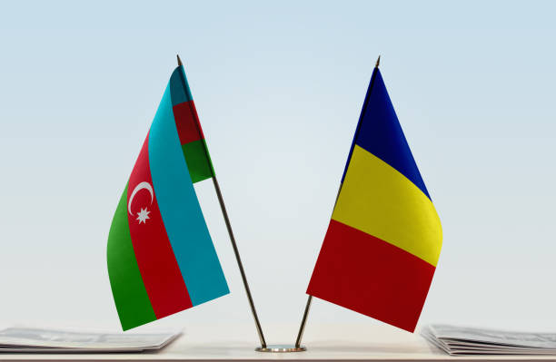 istock Flags of Azerbaijan and Romania 1085713564