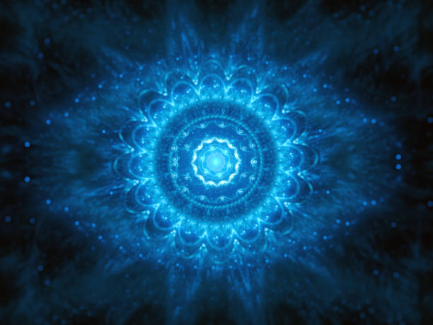 Blue glowing big brother is watching concept Blue glowing big brother is watching concept, computer generated abstract background, 3D rendering big brother orwellian concept stock pictures, royalty-free photos & images