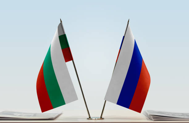 istock Flags of Bulgaria and Russia 1085723132