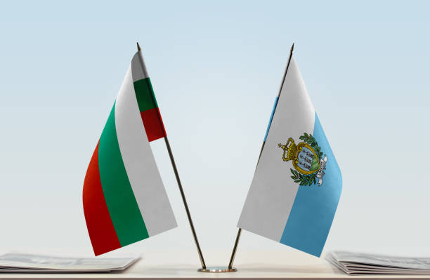 istock Flags of Bulgaria and San Marino 1085723174