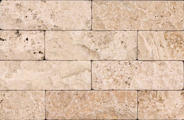 istock Orange facing stone, slate, sandstone and travertine marble texture 1085723376