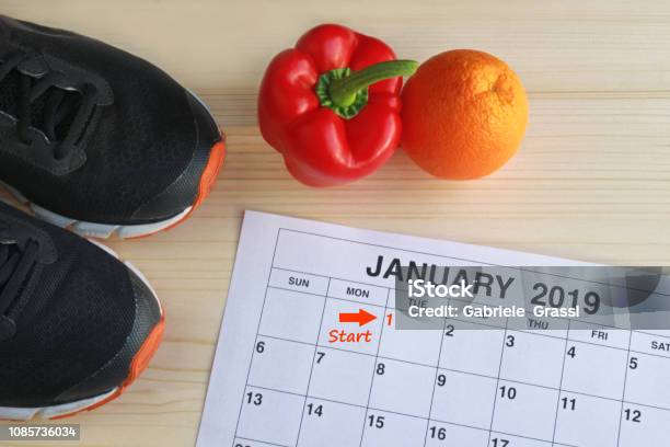 Januari 2019 Starta I Ett Nytt Hälsosamt Liv-foton och fler bilder på Kalender - Kalender, Sport, Hälsosam livsstil