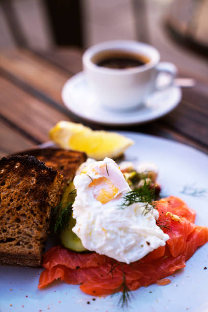 istock English Salmon Breakfast with Coffee 1085740802