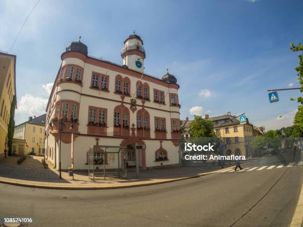 Town Hall Of Hof An Der Saale Stock Photo - Download Image Now - Architecture, Bavaria, City