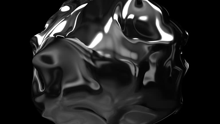 Seamless Abstract flowing liquid animation