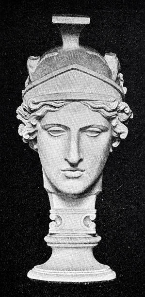istock Ancient rome, bust of goddess Roma 1085749446