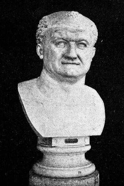 istock Ancient rome, bust of Vespasian 1085749748