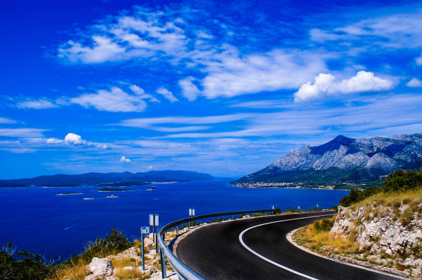 istock Sea view from the road 1085760300